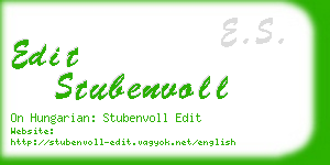 edit stubenvoll business card